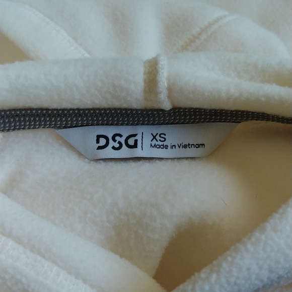 EUC Girls White Fleece Hoodie - Picture 2 of 2